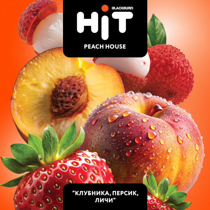 Табак Black Burn HiT 30 гр - Peach House (клубника, персик, личи)